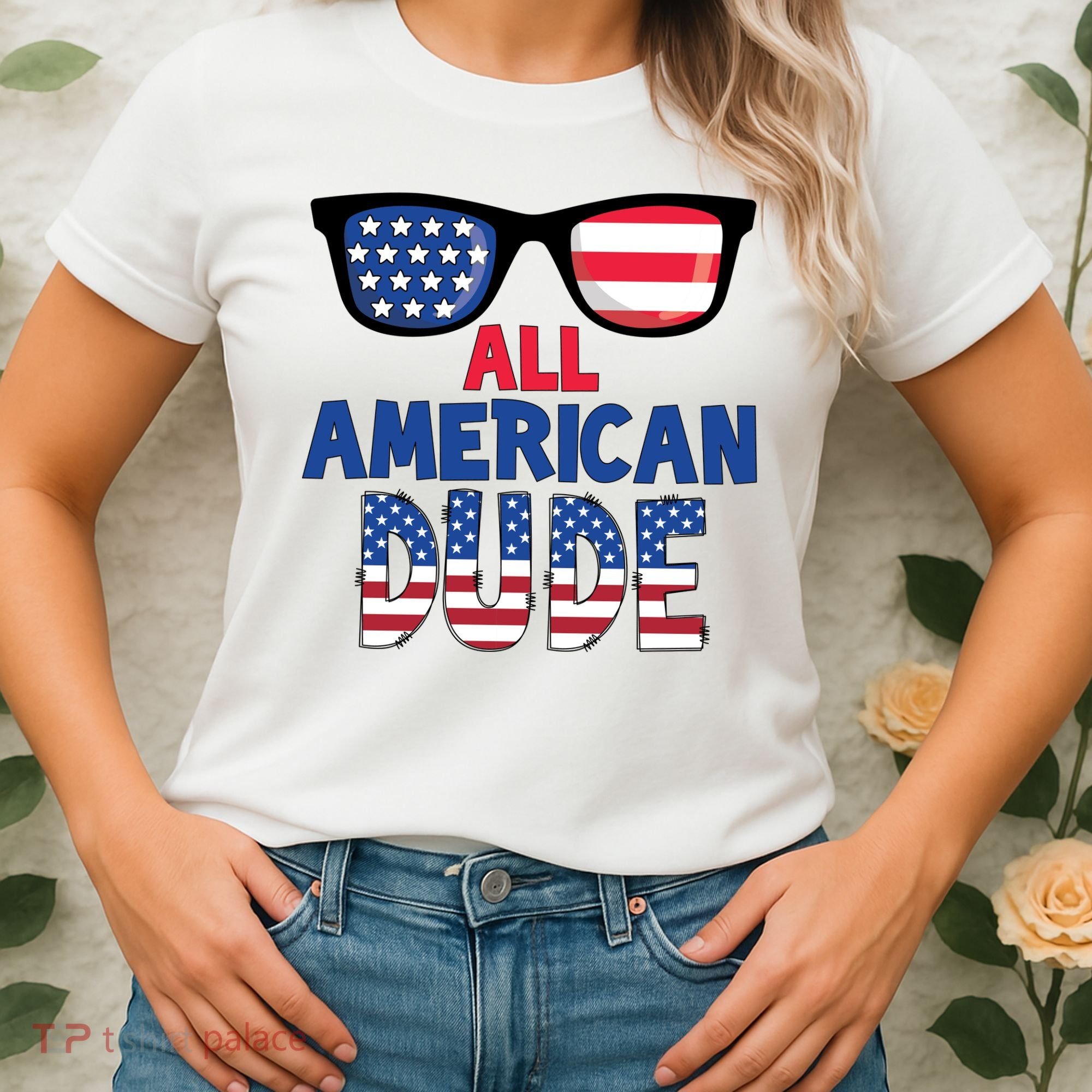 All American Dude 4th Of July Women's T-Shirt