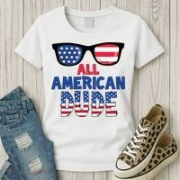 All American Dude 4th Of July Women's T-Shirt thumb 3