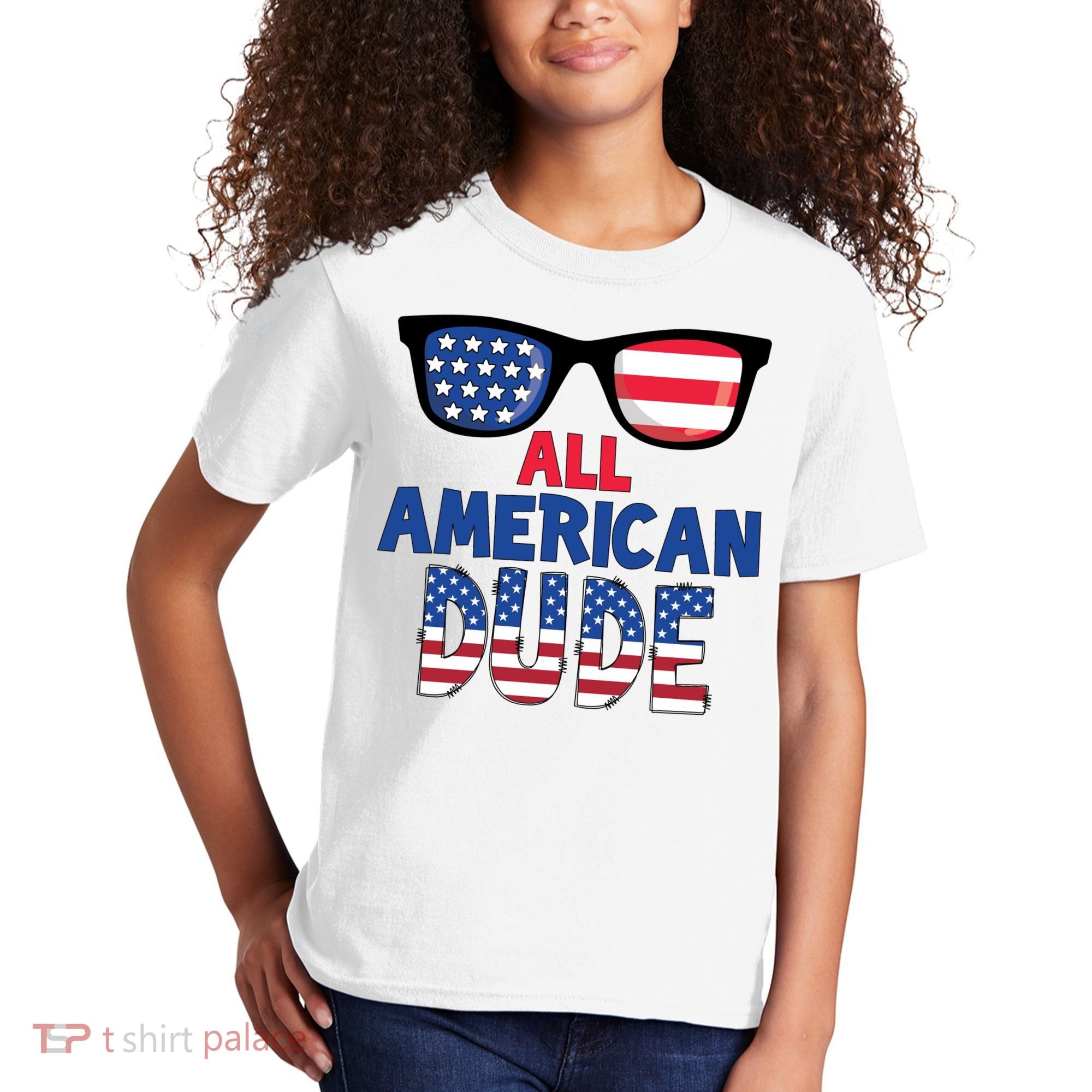 All American Dude 4th Of July Kids T-Shirt