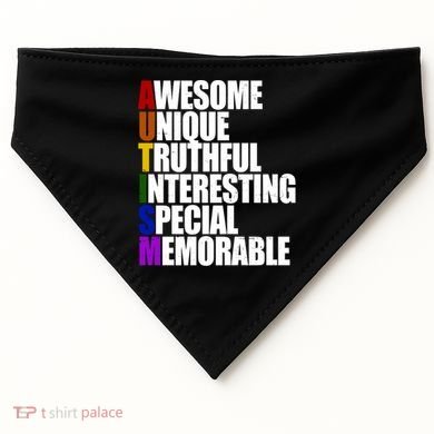 Autism Awareness Defined Quote USA-Made Doggie Bandana
