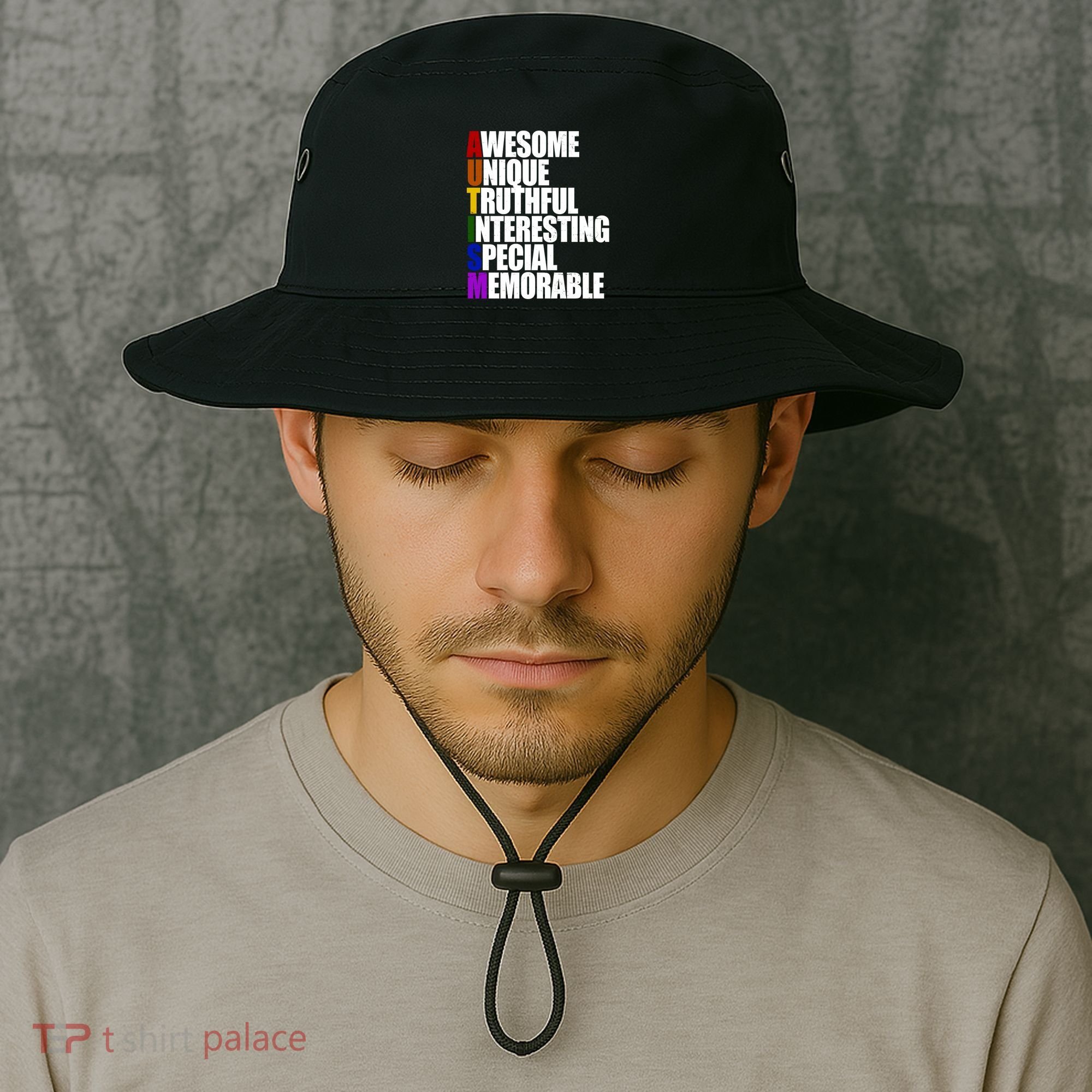 Autism Awareness Defined Quote Bucket Hat