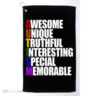 Autism Awareness Defined Quote Golf Towel