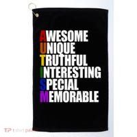 Autism Awareness Defined Quote Golf Towel thumb 0