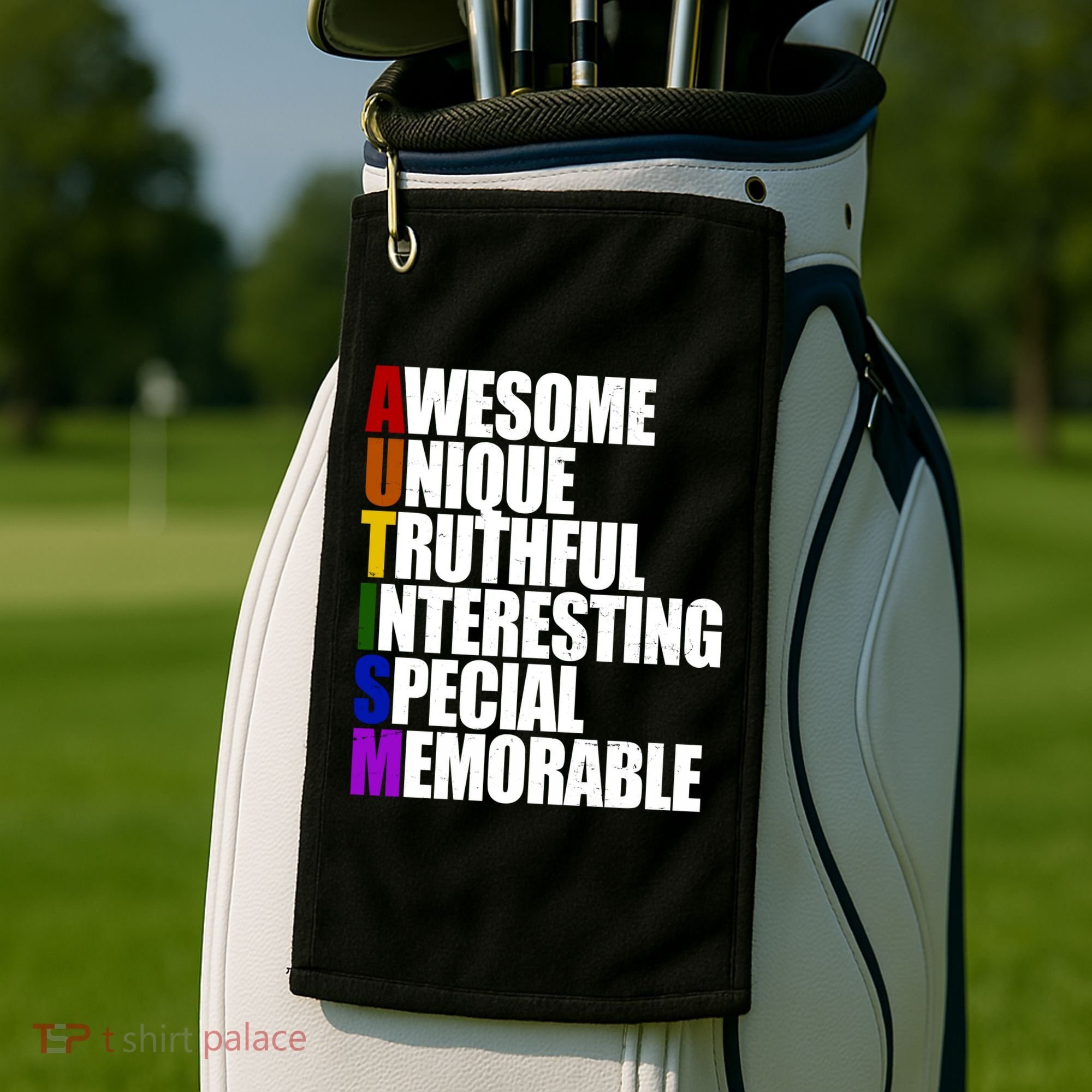 Autism Awareness Defined Quote Golf Towel