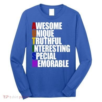 Autism Awareness Defined Quote Long Sleeve Shirt