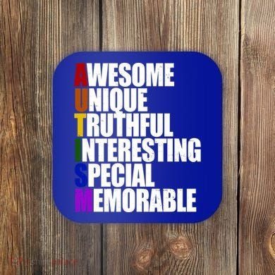 Autism Awareness Defined Quote Coaster