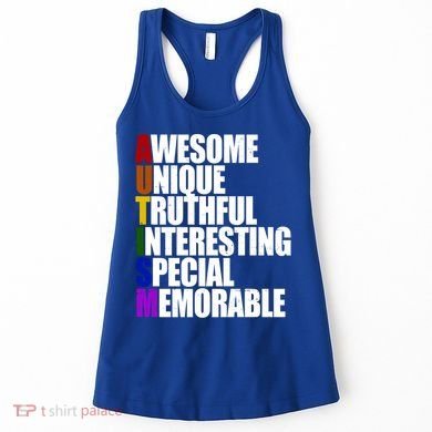 Autism Awareness Defined Quote Women's Tank Top