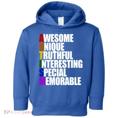 Autism Awareness Defined Quote Toddler Hoodie