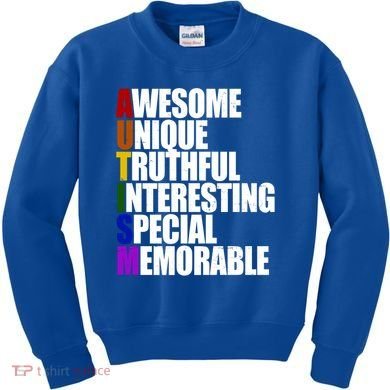 Autism Awareness Defined Quote Kids Sweatshirt