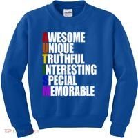 Autism Awareness Defined Quote Kids Sweatshirt thumb 0