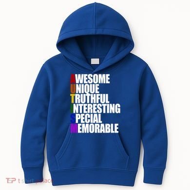 Autism Awareness Defined Quote Kids Hoodie