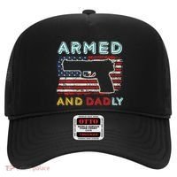 Armed And Dadly Funny Deadly Father Gift For Father's Day Hat thumb 0