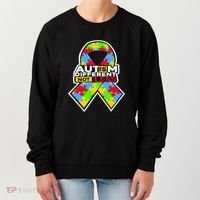 Autism Awareness Different Not Less Puzzle Ribbon Women's Sweatshirt thumb 0