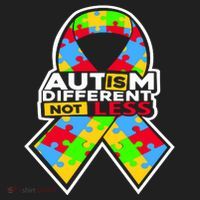 Autism Awareness Different Not Less Puzzle Ribbon Women's Sweatshirt thumb 2