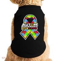 Autism Awareness Different Not Less Puzzle Ribbon Doggie Tank thumb 0