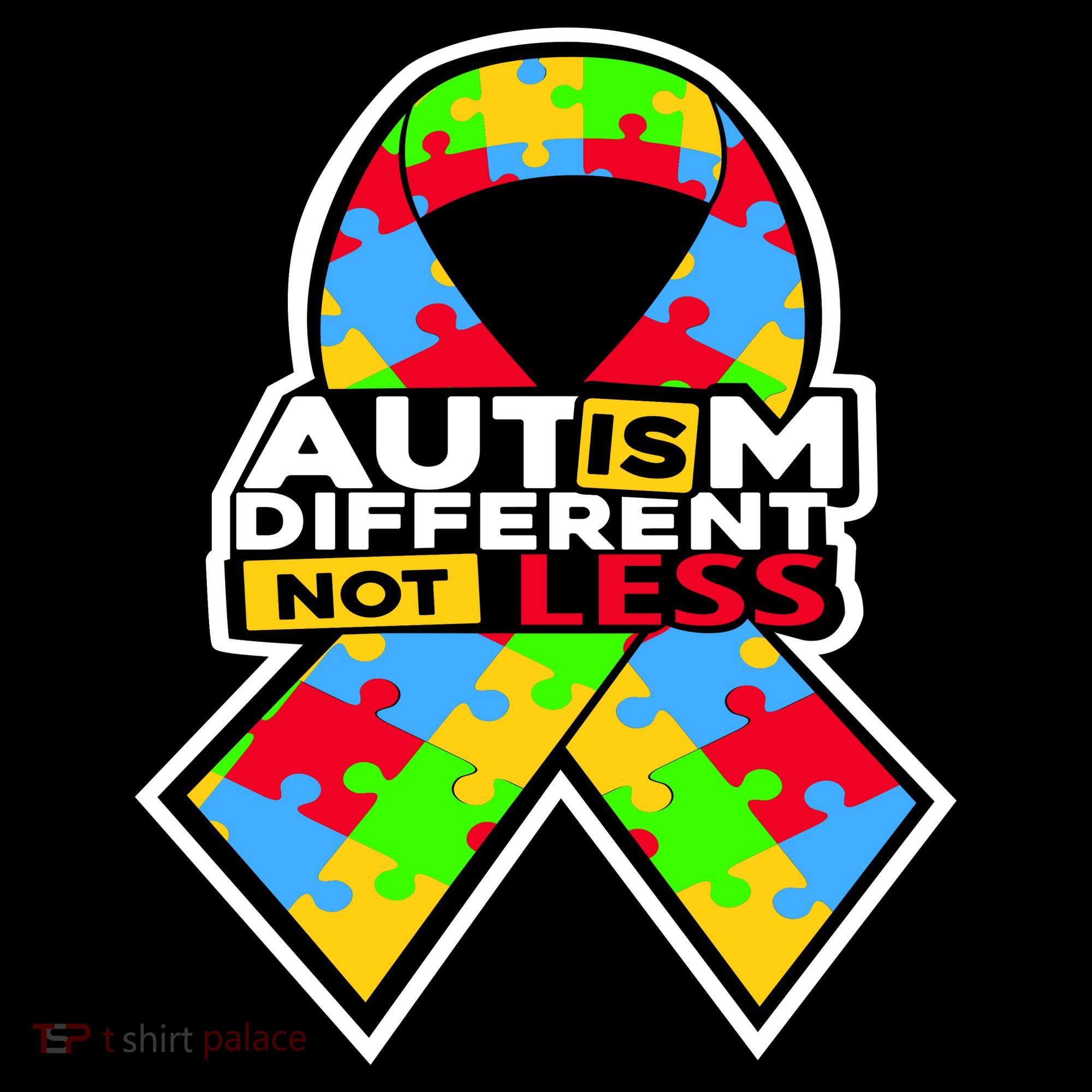 Autism Awareness Different Not Less Puzzle Ribbon Doggie Tank