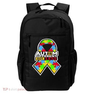 Autism Awareness Different Not Less Puzzle Ribbon Backpack