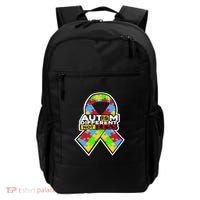 Autism Awareness Different Not Less Puzzle Ribbon Backpack thumb 0
