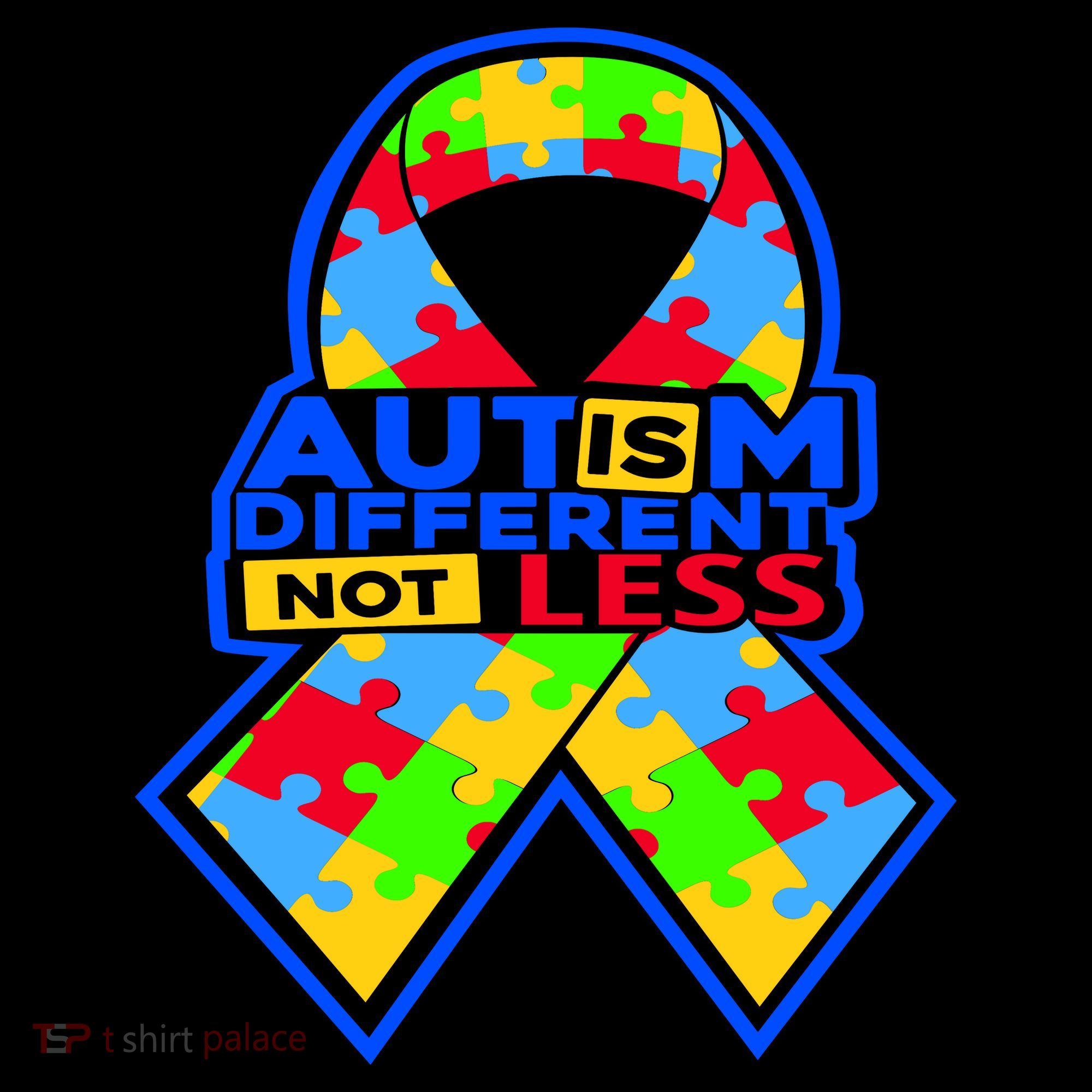 Autism Awareness Different Not Less Puzzle Ribbon Coffee Mug