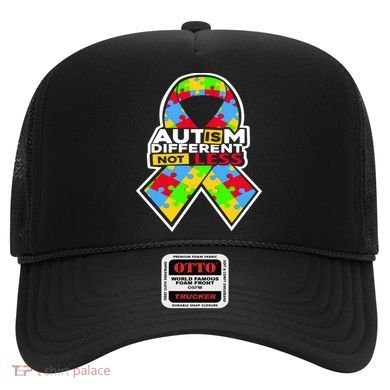 Autism Awareness Different Not Less Puzzle Ribbon Hat