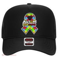 Autism Awareness Different Not Less Puzzle Ribbon Hat thumb 0