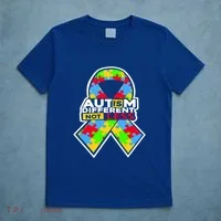 Autism Awareness Different Not Less Puzzle Ribbon T-Shirt thumb 5