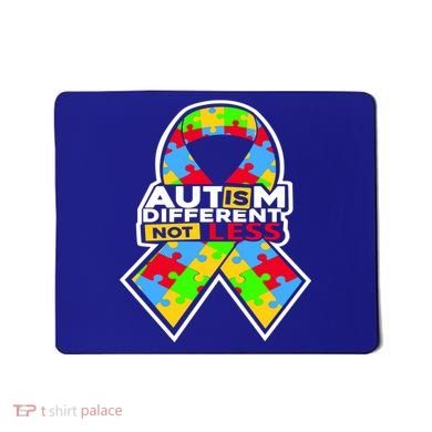 Autism Awareness Different Not Less Puzzle Ribbon Mousepad