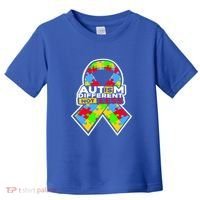 Autism Awareness Different Not Less Puzzle Ribbon Toddler T-Shirt thumb 0