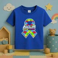 Autism Awareness Different Not Less Puzzle Ribbon Toddler T-Shirt thumb 3
