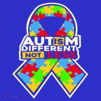 Autism Awareness Different Not Less Puzzle Ribbon Women's Long Sleeve Shirt thumb 2