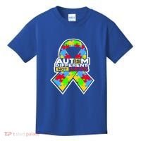 Autism Awareness Different Not Less Puzzle Ribbon Kids T-Shirt thumb 0