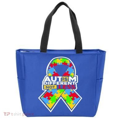 Autism Awareness Different Not Less Puzzle Ribbon Tote Bag