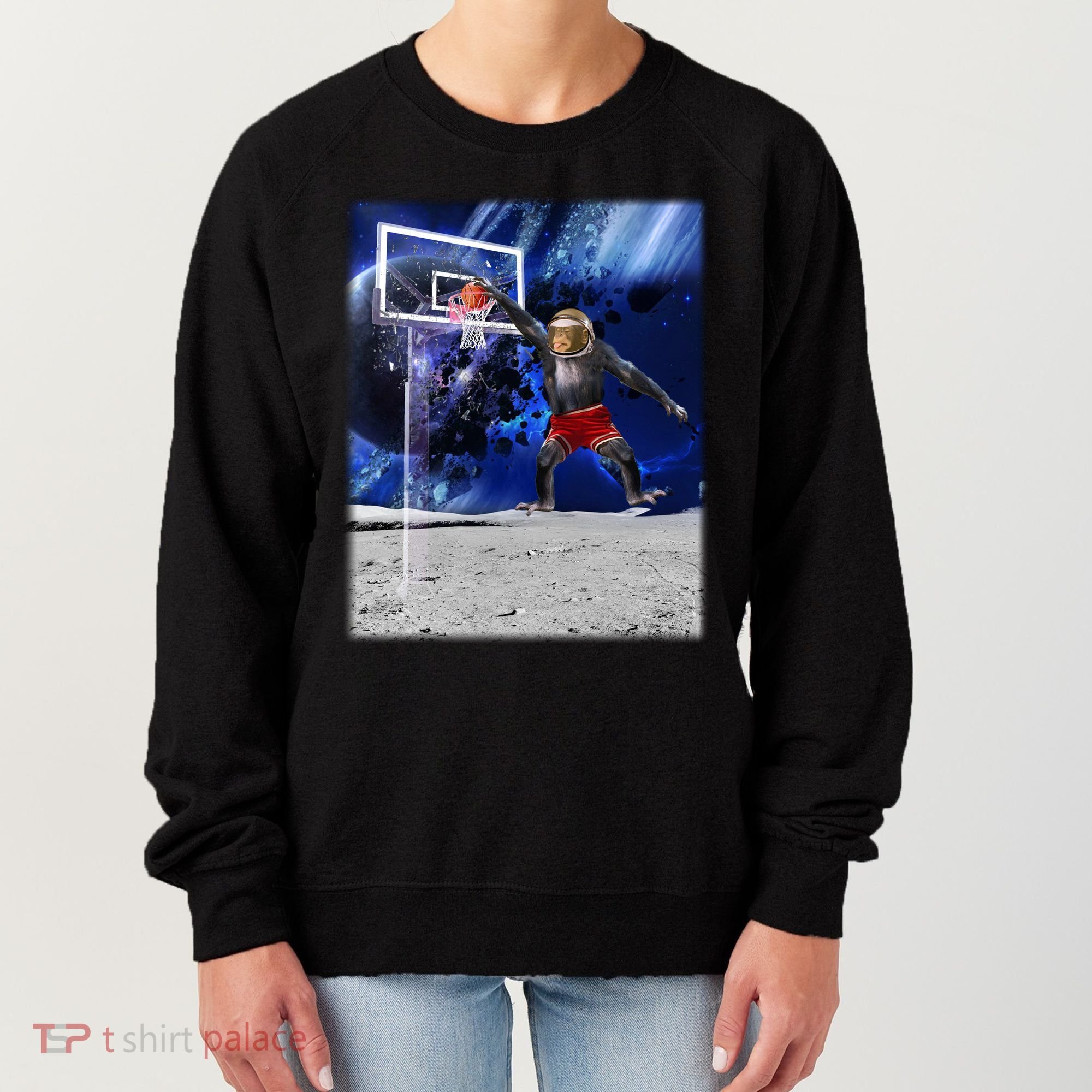 Air Ape Dunking Basketball Monkey Women's Sweatshirt