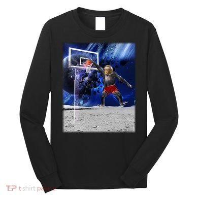 Air Ape Dunking Basketball Monkey Long Sleeve Shirt