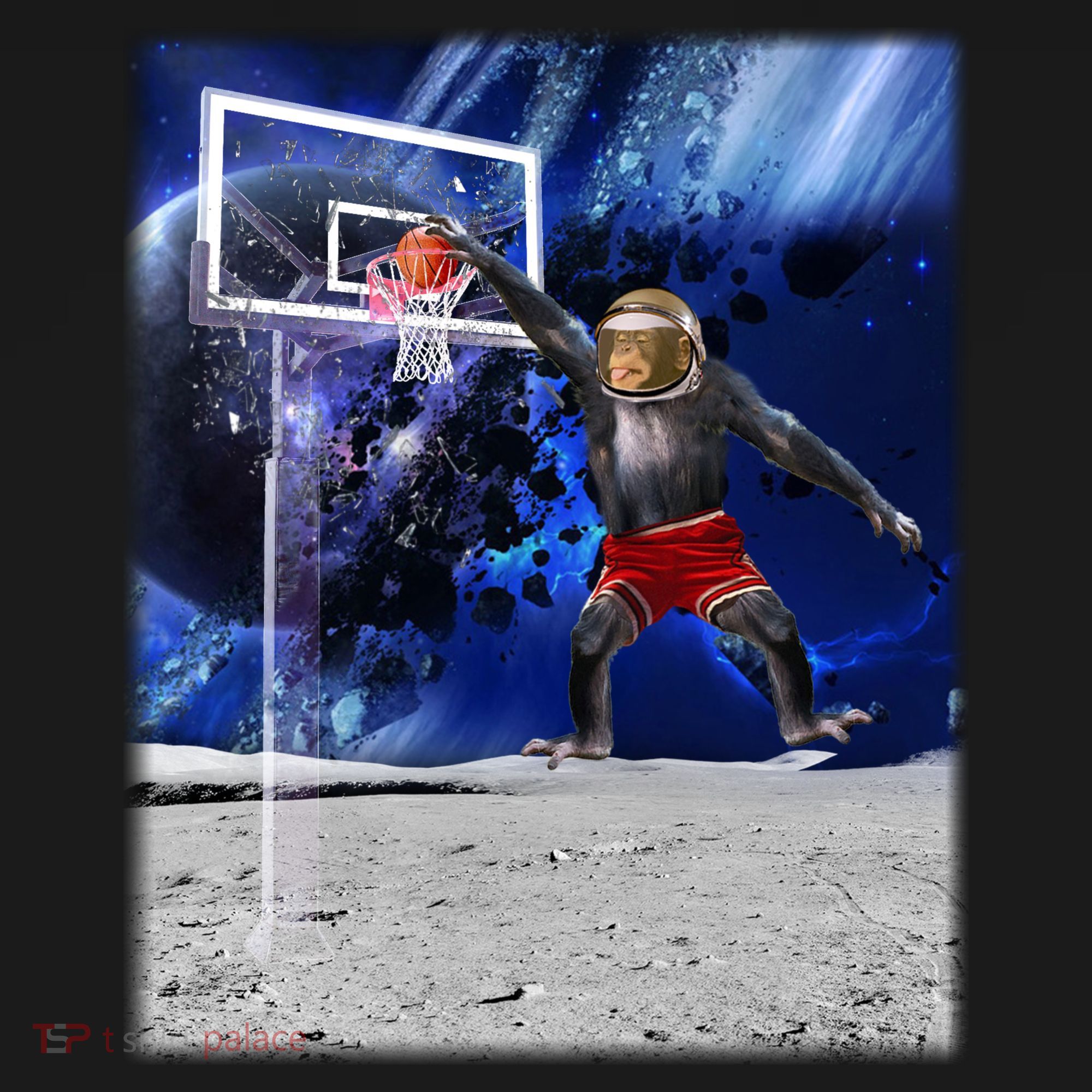 Air Ape Dunking Basketball Monkey T-Shirt