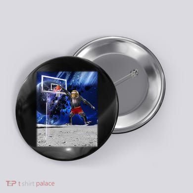 Air Ape Dunking Basketball Monkey Button
