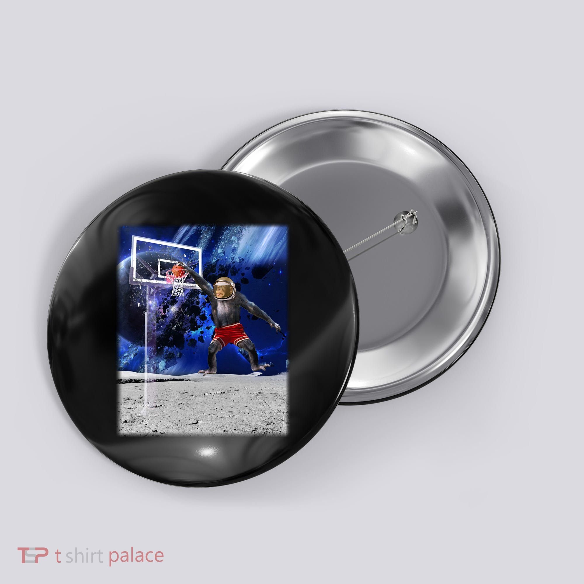 Air Ape Dunking Basketball Monkey Button