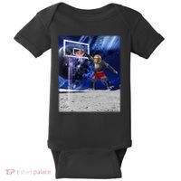 Air Ape Dunking Basketball Monkey Baby Bodysuit thumb 0