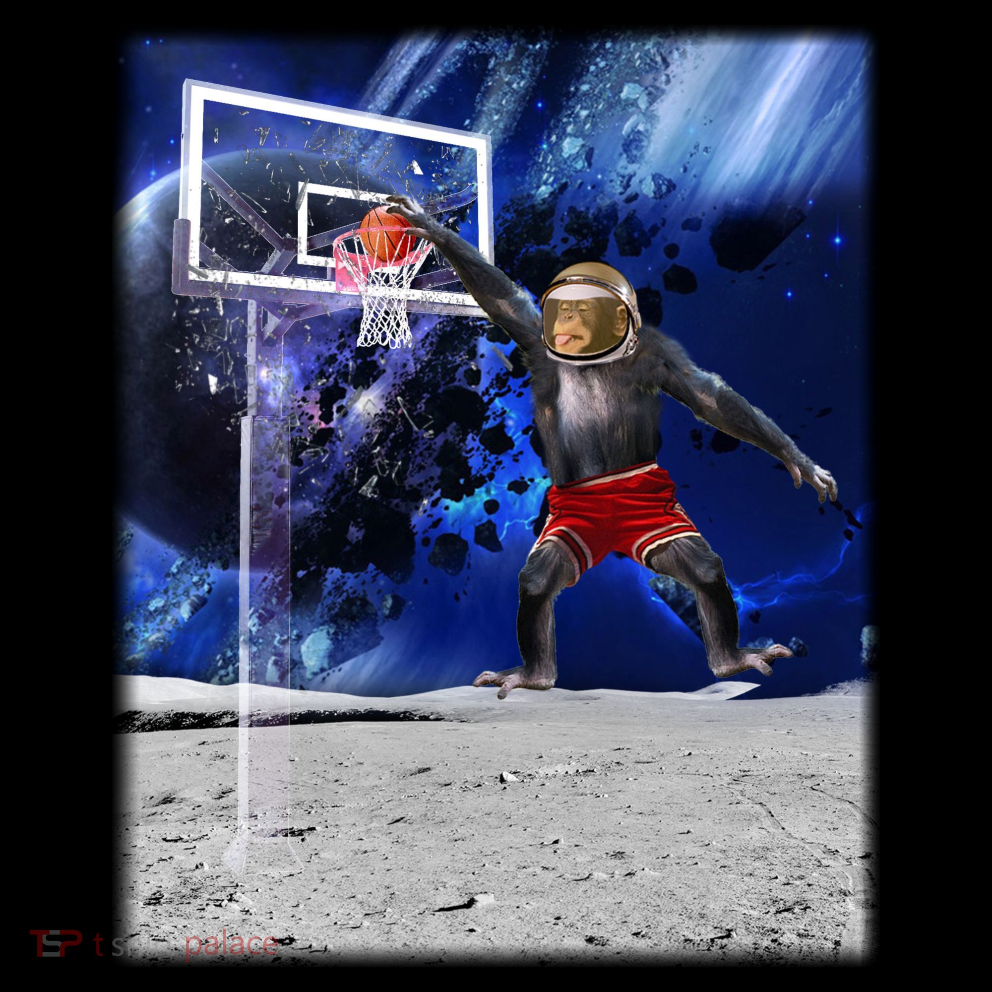 Air Ape Dunking Basketball Monkey Toddler Hoodie