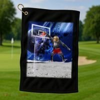 Air Ape Dunking Basketball Monkey Golf Towel thumb 1