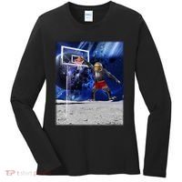Air Ape Dunking Basketball Monkey Women's Long Sleeve Shirt thumb 0