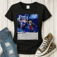Air Ape Dunking Basketball Monkey Women's T-Shirt thumb 3