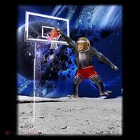 Air Ape Dunking Basketball Monkey Women's T-Shirt thumb 6