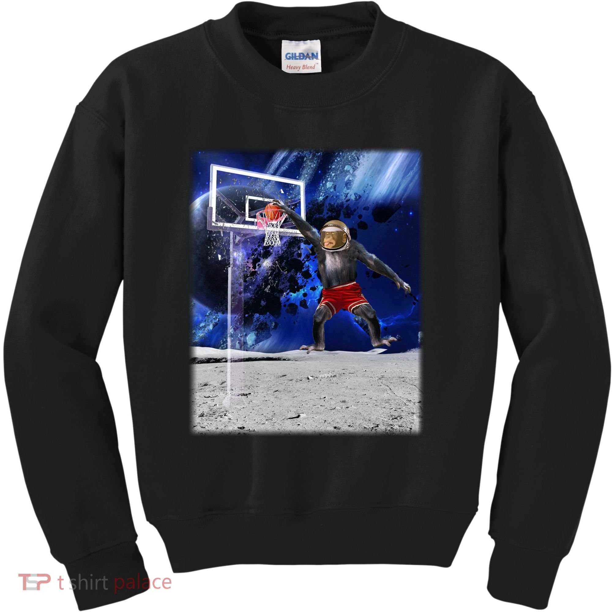 Air Ape Dunking Basketball Monkey Kids Sweatshirt