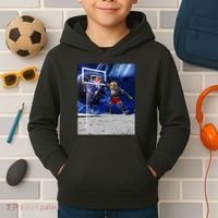 Air Ape Dunking Basketball Monkey Kids Hoodie thumb 2