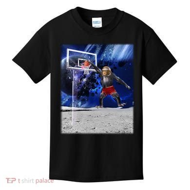 Air Ape Dunking Basketball Monkey Kids T-Shirt