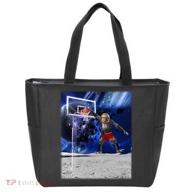 Air Ape Dunking Basketball Monkey Tote Bag