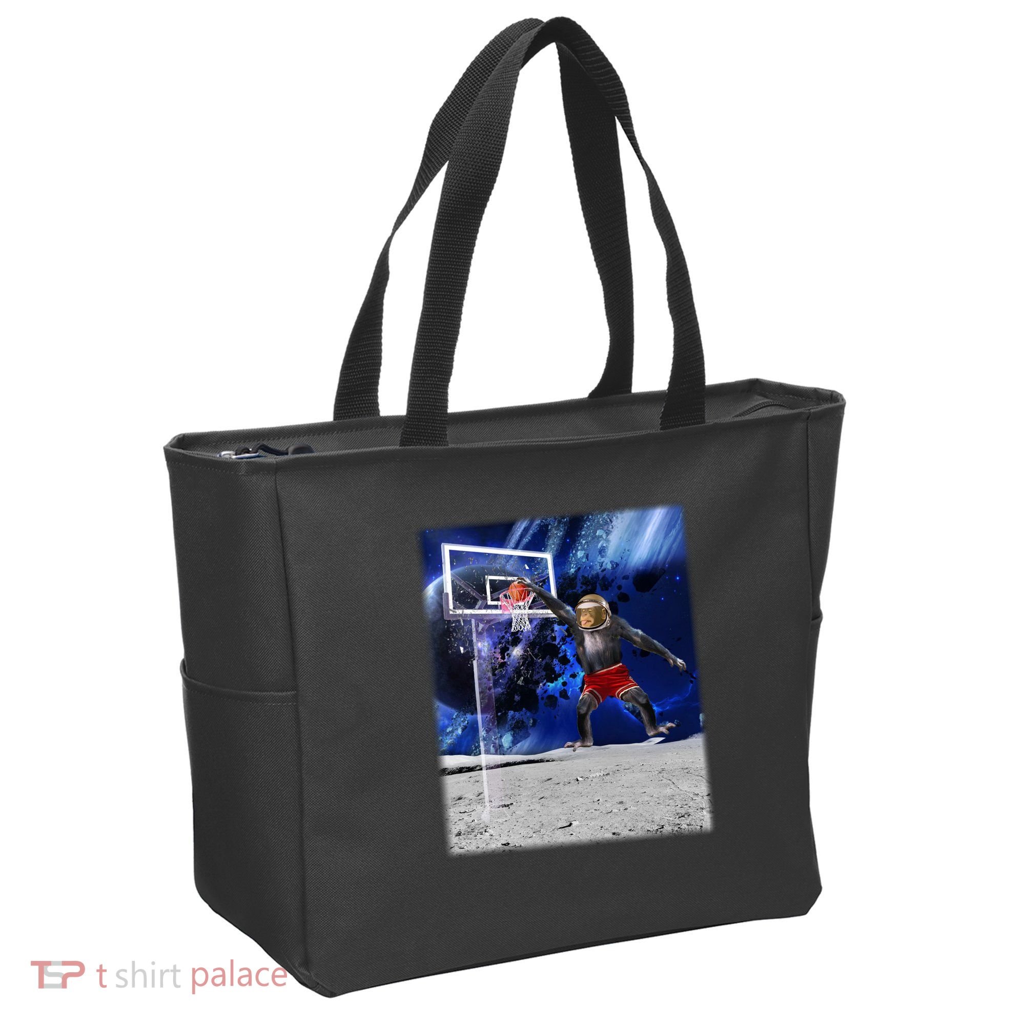 Air Ape Dunking Basketball Monkey Tote Bag