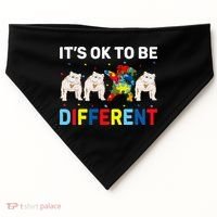 Autism Awareness Day Gift Funny Dabbing English Bulldog USA-Made Doggie Bandana thumb 0