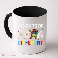 Autism Awareness Day Gift Funny Dabbing English Bulldog Coffee Mug thumb 0